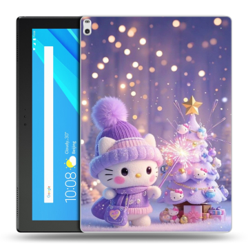 Силиконовый чехол на Lenovo Tab 4 10 Plus с принтом Новый год