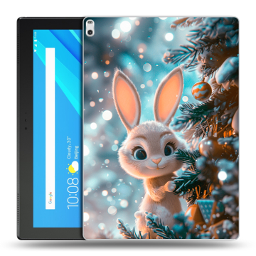 Силиконовый чехол на Lenovo Tab 4 10 Plus с принтом Новый год