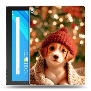 Силиконовый чехол на Lenovo Tab 4 10 Plus с принтом Новый год