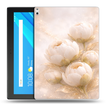 Силиконовый чехол на Lenovo Tab 4 10 Plus с принтом женский