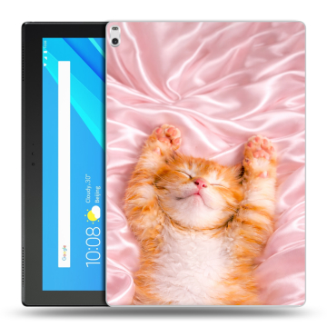 Силиконовый чехол на Lenovo Tab 4 10 Plus с принтом женский