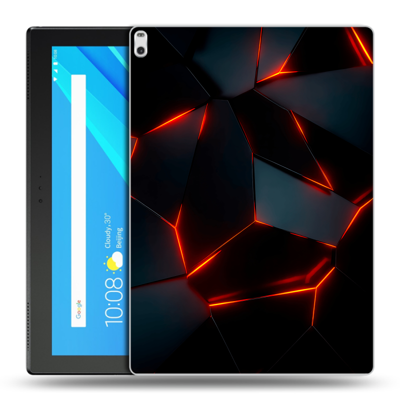 Силиконовый чехол на Lenovo Tab 4 10 Plus с принтом Яркие абстракции Силиконовый чехол на Lenovo Tab 4 10 Plus с принтом Яркие абстракции