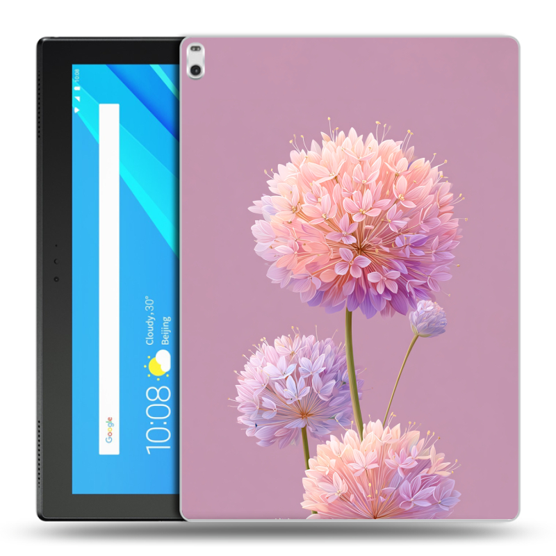 Силиконовый чехол на Lenovo Tab 4 10 Plus с принтом Цветы Силиконовый чехол на Lenovo Tab 4 10 Plus с принтом Цветы