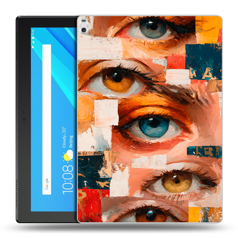 Силиконовый чехол на Lenovo Tab 4 10 Plus с принтом Модный принт Силиконовый чехол на Lenovo Tab 4 10 Plus с принтом Модный принт