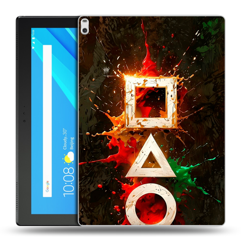 Силиконовый чехол на Lenovo Tab 4 10 Plus с принтом Squid Game Игра кальмара Силиконовый чехол на Lenovo Tab 4 10 Plus с принтом Squid Game Игра кальмара