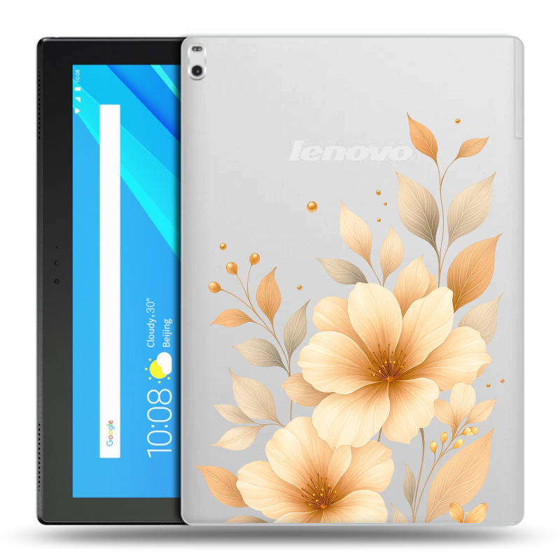 Силиконовый чехол на Lenovo Tab 4 10 Plus с принтом для девушки Силиконовый чехол на Lenovo Tab 4 10 Plus с принтом для девушки