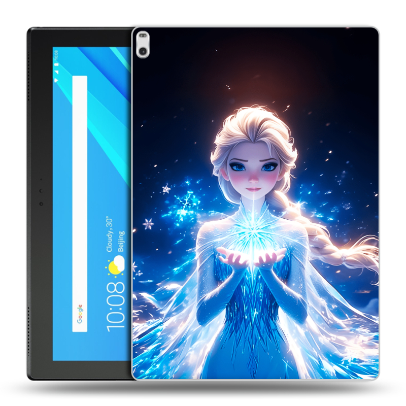 Силиконовый чехол на Lenovo Tab 4 10 Plus с принтом Холодное сердце Frozen Силиконовый чехол на Lenovo Tab 4 10 Plus с принтом Холодное сердце Frozen