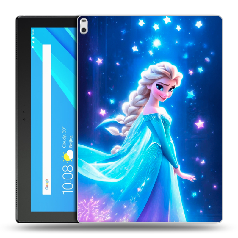 Силиконовый чехол на Lenovo Tab 4 10 Plus с принтом Холодное сердце Frozen Силиконовый чехол на Lenovo Tab 4 10 Plus с принтом Холодное сердце Frozen