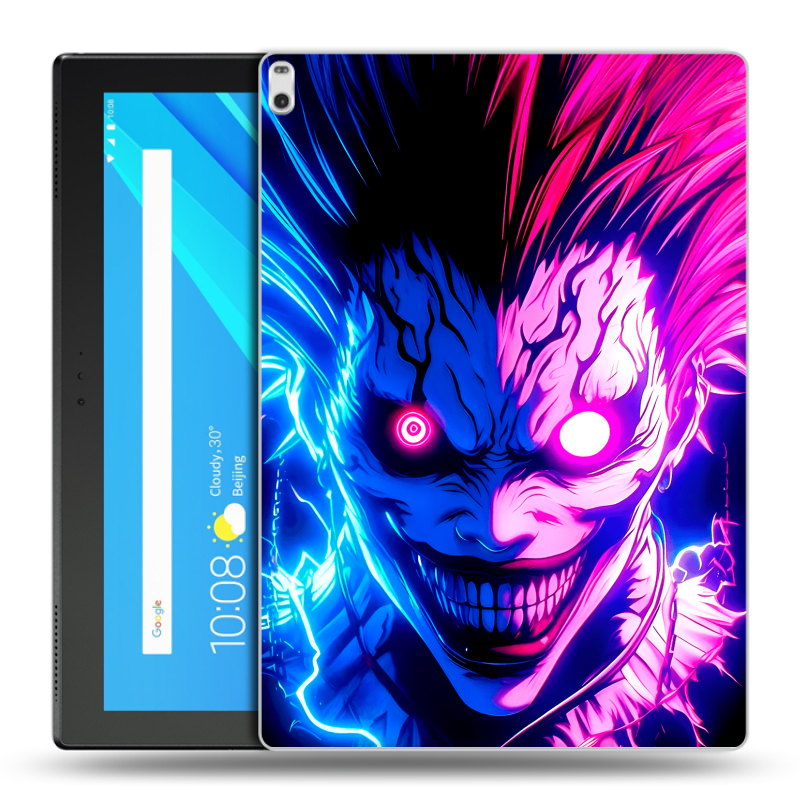 Силиконовый чехол на Lenovo Tab 4 10 Plus с принтом Death note Тетрадь смерти Силиконовый чехол на Lenovo Tab 4 10 Plus с принтом Death note Тетрадь смерти