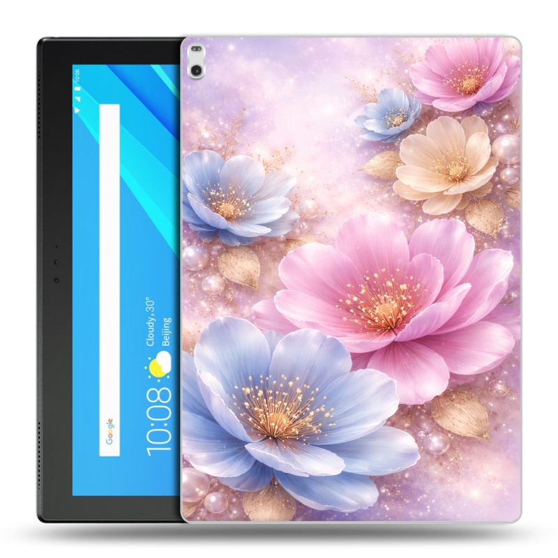 Силиконовый чехол на Lenovo Tab 4 10 Plus с принтом женский Силиконовый чехол на Lenovo Tab 4 10 Plus с принтом женский
