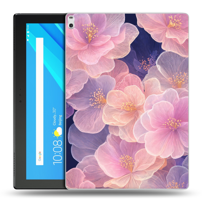 Силиконовый чехол на планшета Lenovo Tab 4 10 Plus с принтом женский Силиконовый чехол на планшета Lenovo Tab 4 10 Plus с принтом женский