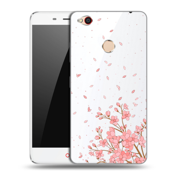 Пластиковый чехол на ZTE Nubia N1 с принтом Ветка сакуры