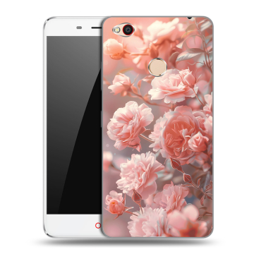 Пластиковый чехол на ZTE Nubia N1 с принтом Розовые розы