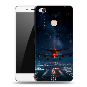 Пластиковый чехол на ZTE Nubia N1 с принтом самолет