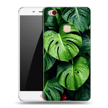 Пластиковый чехол на ZTE Nubia N1 с принтом Листья