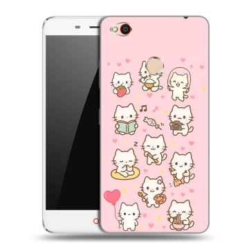 Пластиковый чехол на ZTE Nubia N1 с принтом Hello Kitty Хелоу Кити