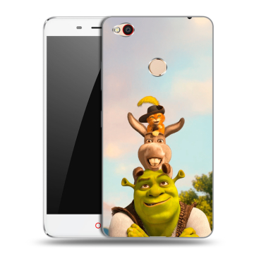 Пластиковый чехол на ZTE Nubia N1 с принтом Шрек Shrek