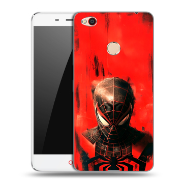 Пластиковый чехол на ZTE Nubia N1 с принтом человек паук spiderman
