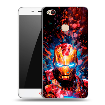 Пластиковый чехол на ZTE Nubia N1 с принтом Железный человек Ironman