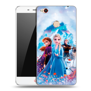 Пластиковый чехол на ZTE Nubia N1 с принтом Холодное сердце Frozen