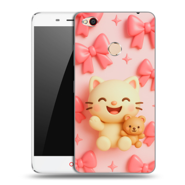 Пластиковый чехол на ZTE Nubia N1 с принтом для девочек