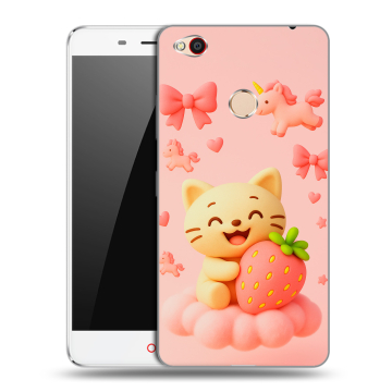 Пластиковый чехол на ZTE Nubia N1 с принтом для девочек