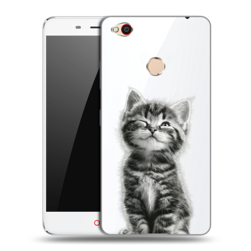 Пластиковый чехол на ZTE Nubia N1 с принтом Котенок