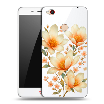 Пластиковый чехол на ZTE Nubia N1 с принтом Цветы