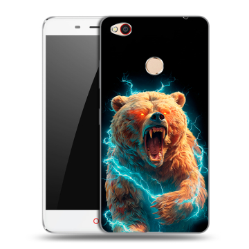 Пластиковый чехол на ZTE Nubia N1 с принтом Медведь