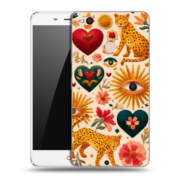 Пластиковый чехол на ZTE Nubia N1 с принтом Модный принт