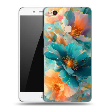 Пластиковый чехол на ZTE Nubia N1 с принтом Цветы