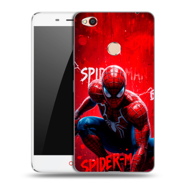 Пластиковый чехол на ZTE Nubia N1 с принтом Spiderman Человек паук Пластиковый чехол на ZTE Nubia N1 с принтом Spiderman Человек паук