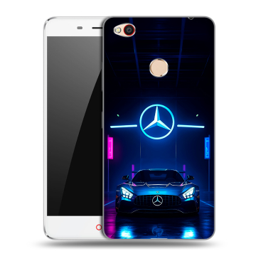 Пластиковый чехол на ZTE Nubia N1 с принтом Mercedes Мерседес