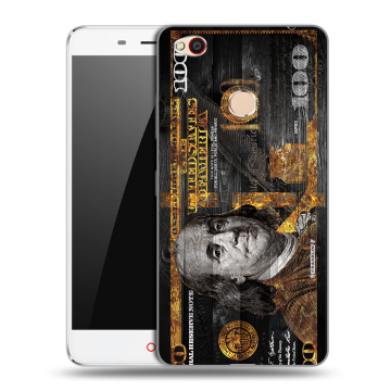 Пластиковый чехол на ZTE Nubia N1 с принтом Доллар деньги