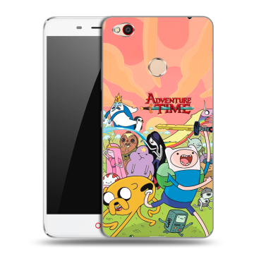 Пластиковый чехол на ZTE Nubia N1 с принтом Adventure time Время приключений