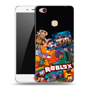 Пластиковый чехол на ZTE Nubia N1 с принтом Roblox Роблокс