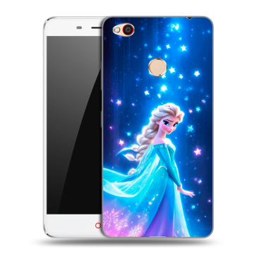 Пластиковый чехол на ZTE Nubia N1 с принтом Холодное сердце Frozen