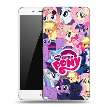 Пластиковый чехол на ZTE Nubia N1 с принтом My little pony Дружба чудо