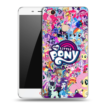 Пластиковый чехол на ZTE Nubia N1 с принтом My little pony Дружба чудо