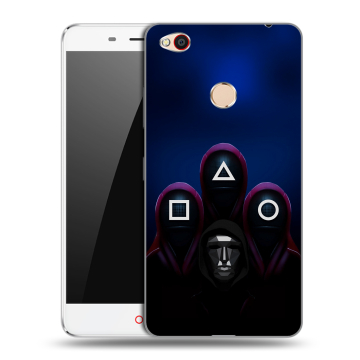 Пластиковый чехол на ZTE Nubia N1 с принтом Игра Кальмара