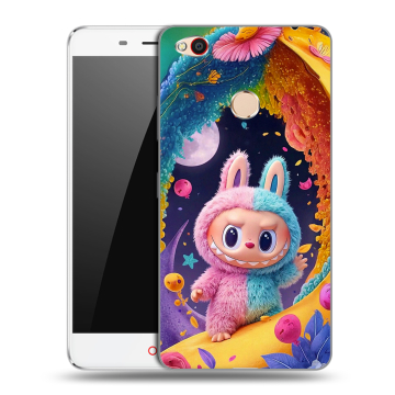 Пластиковый чехол на ZTE Nubia N1 с принтом Labubu Лабубу
