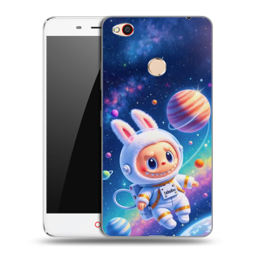 Пластиковый чехол на ZTE Nubia N1 с принтом Labubu Лабубу