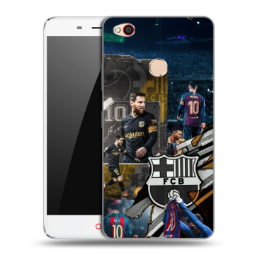 Пластиковый чехол на ZTE Nubia N1 с принтом Messi Barcelona