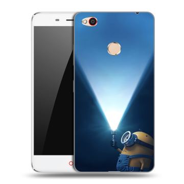 Пластиковый чехол на ZTE Nubia N1 с принтом Миньоны