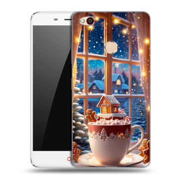 Пластиковый чехол на ZTE Nubia N1 с принтом Новый год