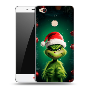 Пластиковый чехол на ZTE Nubia N1 с принтом Гринч Новый год Рождество