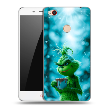 Пластиковый чехол на ZTE Nubia N1 с принтом Новый год гринч