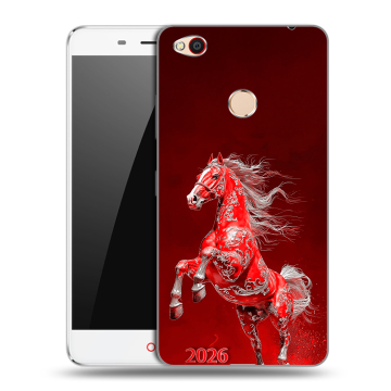 Пластиковый чехол на ZTE Nubia N1 с принтом Новый год