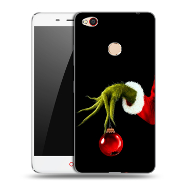 Пластиковый чехол на ZTE Nubia N1 с принтом Новый год Гринч