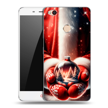 Пластиковый чехол на ZTE Nubia N1 с принтом Новый год